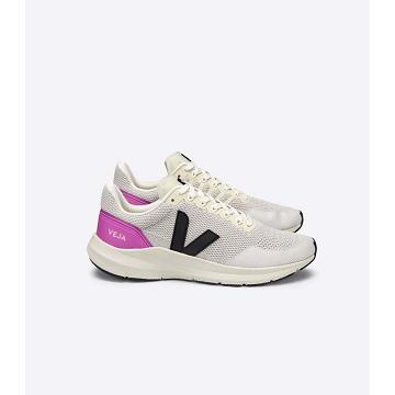 Veja MARLIN V-KNIT Løpesko Herre Beige/Purple | NO 143MQZ